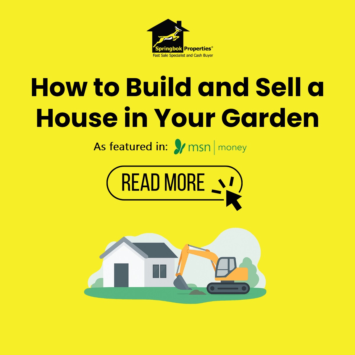 How to build (and sell) a house in your garden